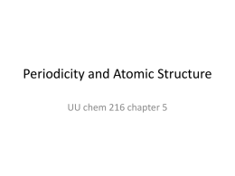 5 periodicity and atomic structure