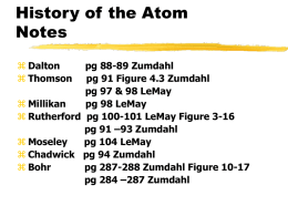 History of the Atom White Board Presentation