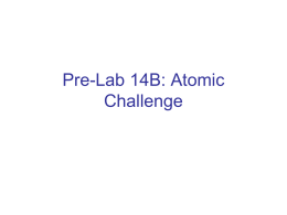lab 14B - atomic challenge