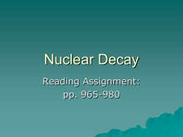 Nuclear Decay - Issaquah Connect