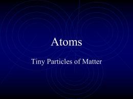 Atoms - FTHS Wiki