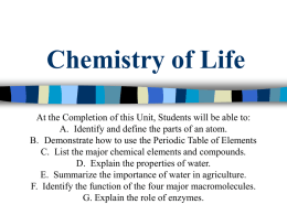 Chemistry of Living cells PPT