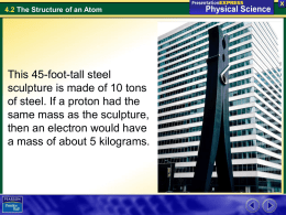 4.2 The Structure of an Atom