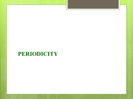 Periodicity PPT