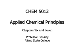 CHEM 5013 Applied Chemical Principles