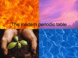 The modern period table