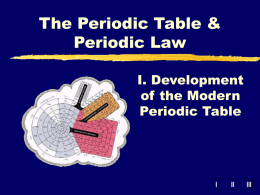 Periodic Table and Trends