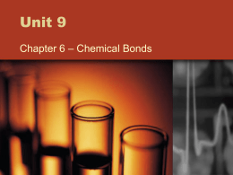 Ch.6 Chemical Bond Part 1