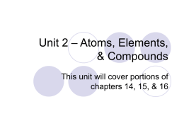 Unit 2 Atomic Time Line