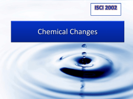 Chemical Changes PP