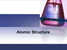 Lesson_3 Atomic Structure