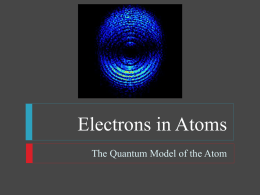 Electrons in Atoms - Effingham County Schools