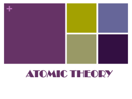Atomic Theory Timeline II