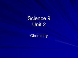 Science 9 Unit 2