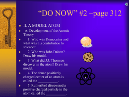 Do Now 2 theory