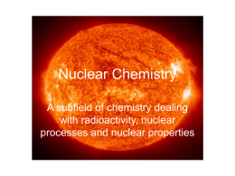 Nuclear Chemistry PowerPoint