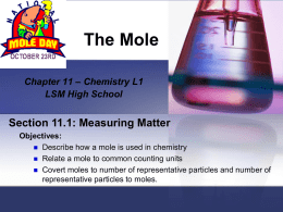 The Mole-Ch 11-Chem L1 notes.PART1