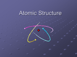 Atomic Structure - Madison County Schools