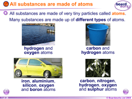 Atoms and Elements and Compounds, etc