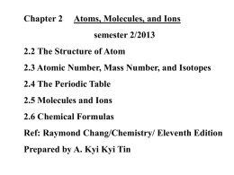 22013 Lecture-Ch2 Chem