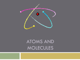 Atoms and Molecules with charges