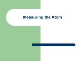 Measuring the Atom