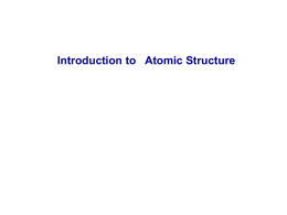 atomic theory part 1