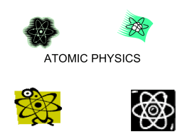 atomic physics - mrshillphysics