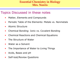Essential chemistry