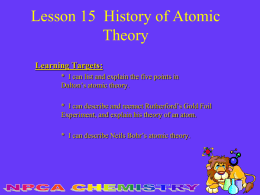 Ch L15 History of Atomic Therory
