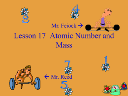 Ch L17 Atomic Number and Mass
