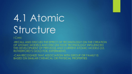 4.1 Atomic Structure