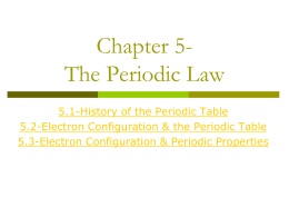 The Periodic Lawx