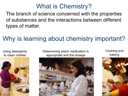 What Is Applied Chemistry?
