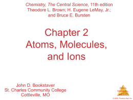 Chemistry, The Central Science