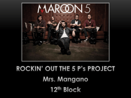 maroon 5 tour schedule - Battlefield High School