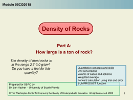 How Large is a Ton of Rocks?
