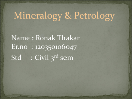 What is Mineralogy