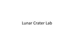 Lunar Crater Lab