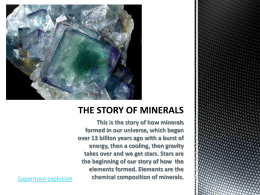 THE STORY OF MINERALS