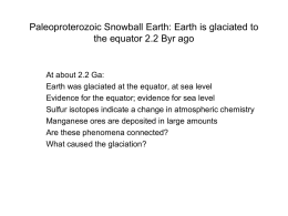 Michael Bender - Paleoproterozoic snowball Earth