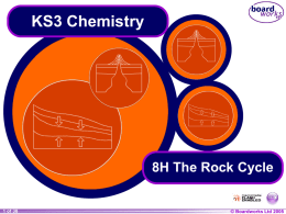 8H The Rock Cycle - Montgomery High School