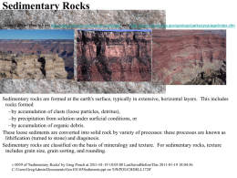 Sedimentary Rocks