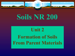 Soils NR 200 - Modesto Junior College