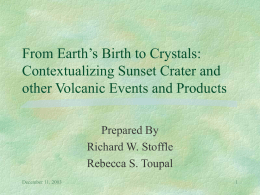 From Earth’s Birth to Crystals: Contextualizing Sunset