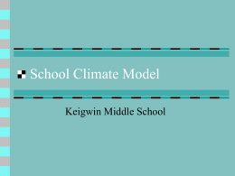 School Climate Model - Middletown High School