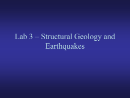 Lab 3 - Geologic Structures, Maps, and Block Diagrams