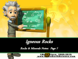 Igneous Rocks - Learn Earth Science