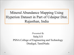 Mineral Abundance Mapping Using Hyperion Dataset in Part