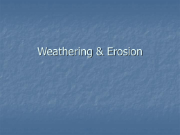 Weathering & Erosion - Somers Public School District